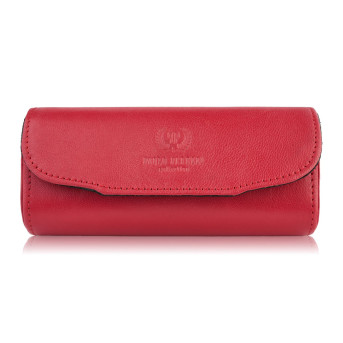 Etui na okulary, etui na klucze i breloczek zestaw prezentowy czerwony