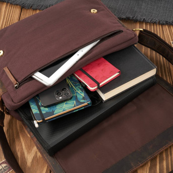 TORBA MĘSKA NA RAMIĘ DO SZKOŁY NA UCZELNIĘ VINTAGE T-20-BR