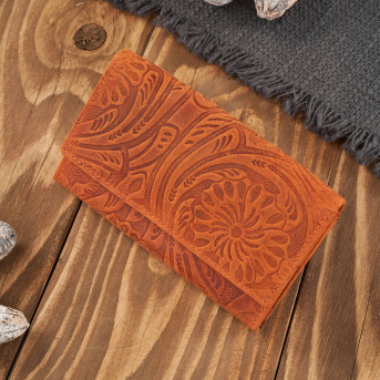 Portfel damski skórzany w kwiaty vintage T-108-HOR portfel damski duży Paolo Peruzzi RFID