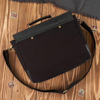 TORBA MĘSKA NA RAMIĘ CZARNA PAOLO PERUZZI VINTAGE T-07-BL