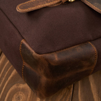 TORBA MĘSKA NA RAMIĘ BRĄZOWA PAOLO PERUZZI VINTAGE T-07-BR