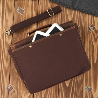 TORBA MĘSKA NA RAMIĘ BRĄZOWA PAOLO PERUZZI VINTAGE T-07-BR