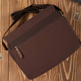 MĘSKA TORBA BRĄZOWA NA RAMIĘ PAOLO PERUZZI T-17-BR