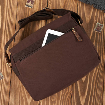 MĘSKA TORBA BRĄZOWA NA RAMIĘ PAOLO PERUZZI T-17-BR