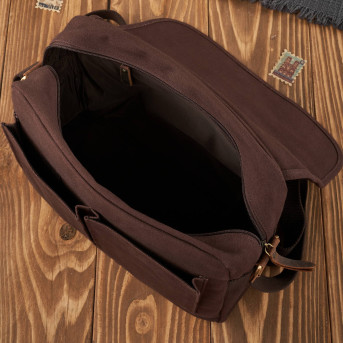 MĘSKA TORBA BRĄZOWA NA RAMIĘ PAOLO PERUZZI T-17-BR