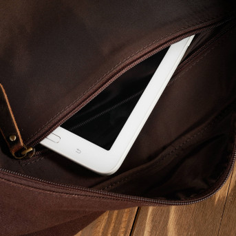 MĘSKA TORBA BRĄZOWA NA RAMIĘ PAOLO PERUZZI T-17-BR