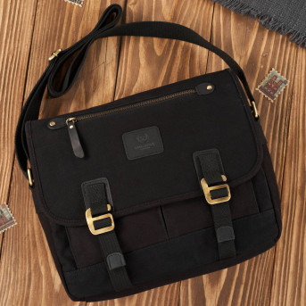 MĘSKA TORBA CZARNA NA RAMIĘ PAOLO PERUZZI T-17-BL