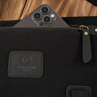 MĘSKA TORBA CZARNA NA RAMIĘ PAOLO PERUZZI T-17-BL