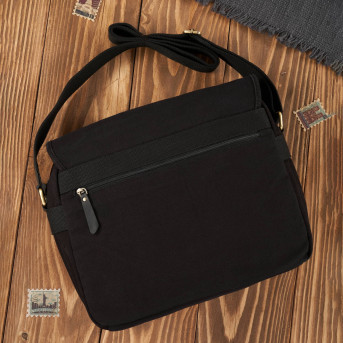 MĘSKA TORBA CZARNA NA RAMIĘ PAOLO PERUZZI T-17-BL