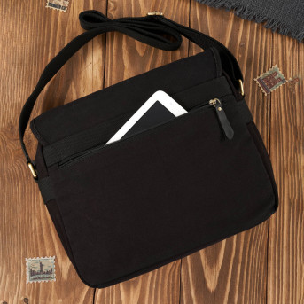 MĘSKA TORBA CZARNA NA RAMIĘ PAOLO PERUZZI T-17-BL