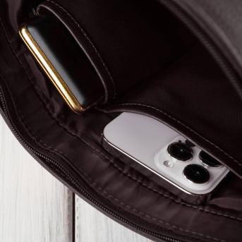 Torebka damska listonoszka skórzana na ramię brązowa Paolo Peruzzi