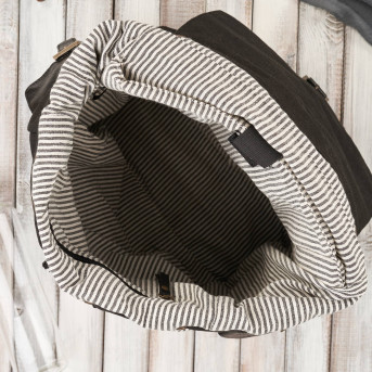 Plecak męski czarny do szkoły A4 na laptopa plecak podróżny wegański Paolo Peruzzi