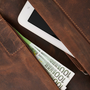 Torba męska skórzana na ramię na laptopa do pracy vintage Paolo Peruzzi