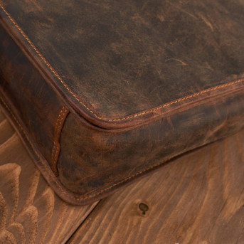 TORBA MĘSKA NA RAMIĘ BRĄZOWA PAOLO PERUZZI VINTAGE T-07-BR