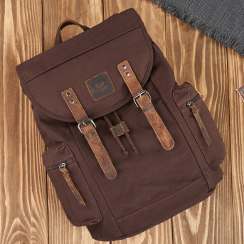 DUŻY BRĄZOWY MĘSKI PLECAK VINTAGE RETRO PAOLO PERUZZI T-19-BR