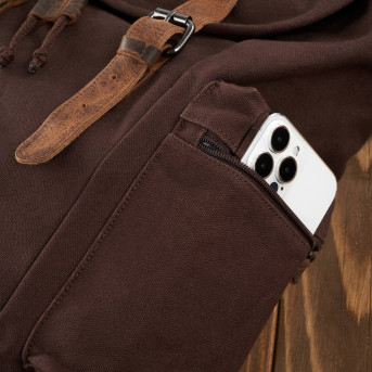 DUŻY BRĄZOWY MĘSKI PLECAK VINTAGE RETRO PAOLO PERUZZI T-19-BR