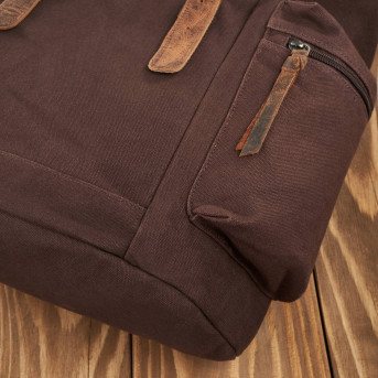 DUŻY BRĄZOWY MĘSKI PLECAK VINTAGE RETRO PAOLO PERUZZI T-19-BR