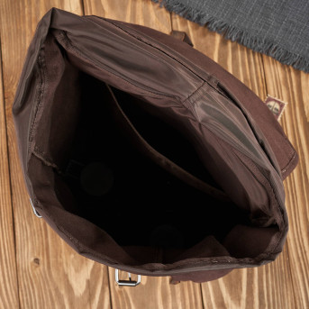 DUŻY BRĄZOWY MĘSKI PLECAK VINTAGE RETRO PAOLO PERUZZI T-19-BR