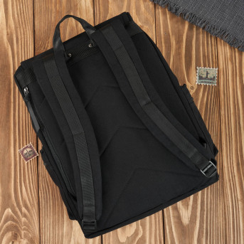 ZESTAW PREZENTOWY ZUP-78-BL POJEMNY PLECAK MĘSKI T-19-BL I PORTFEL SKÓRZANY T-13-BL