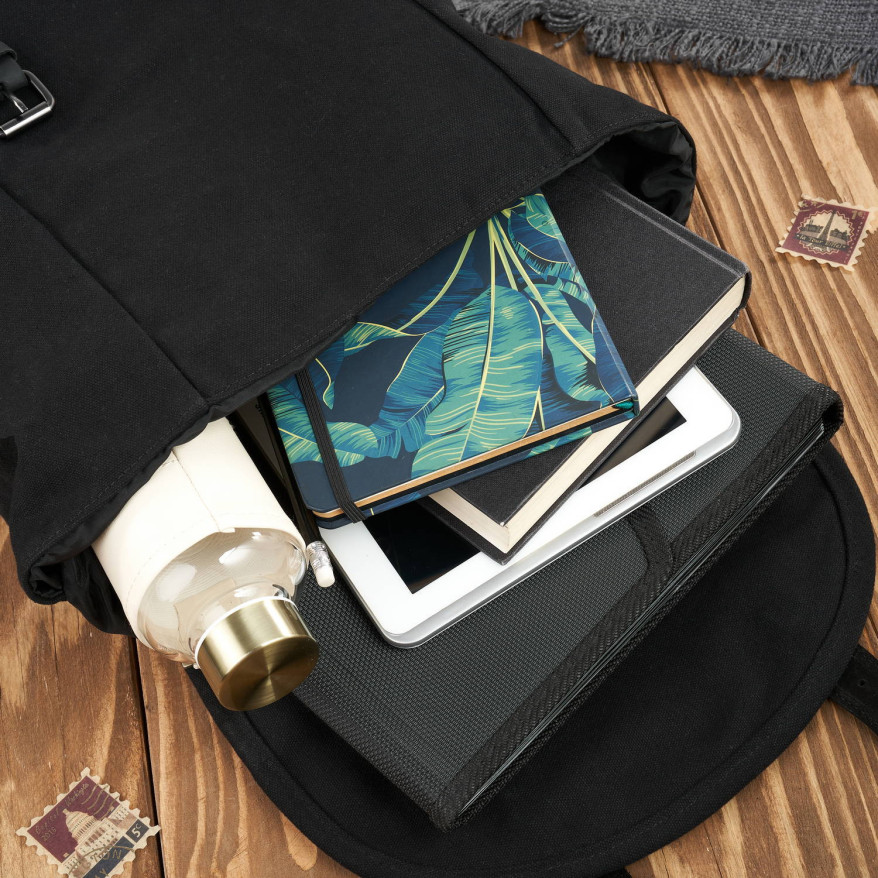 ZESTAW PREZENTOWY ZUP-78-BL POJEMNY PLECAK MĘSKI T-19-BL I PORTFEL SKÓRZANY T-13-BL