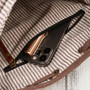 Plecak męski brązowy do szkoły A4 na laptopa plecak podróżny wegański Paolo Peruzzi