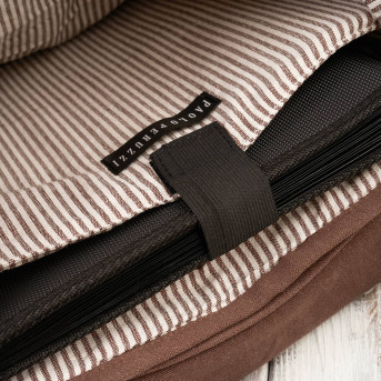 Plecak męski brązowy do szkoły A4 na laptopa plecak podróżny wegański Paolo Peruzzi