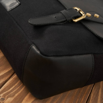 Zestaw prezentowy dla niego: portfel męski i torba na ramię ZUP-06-BL