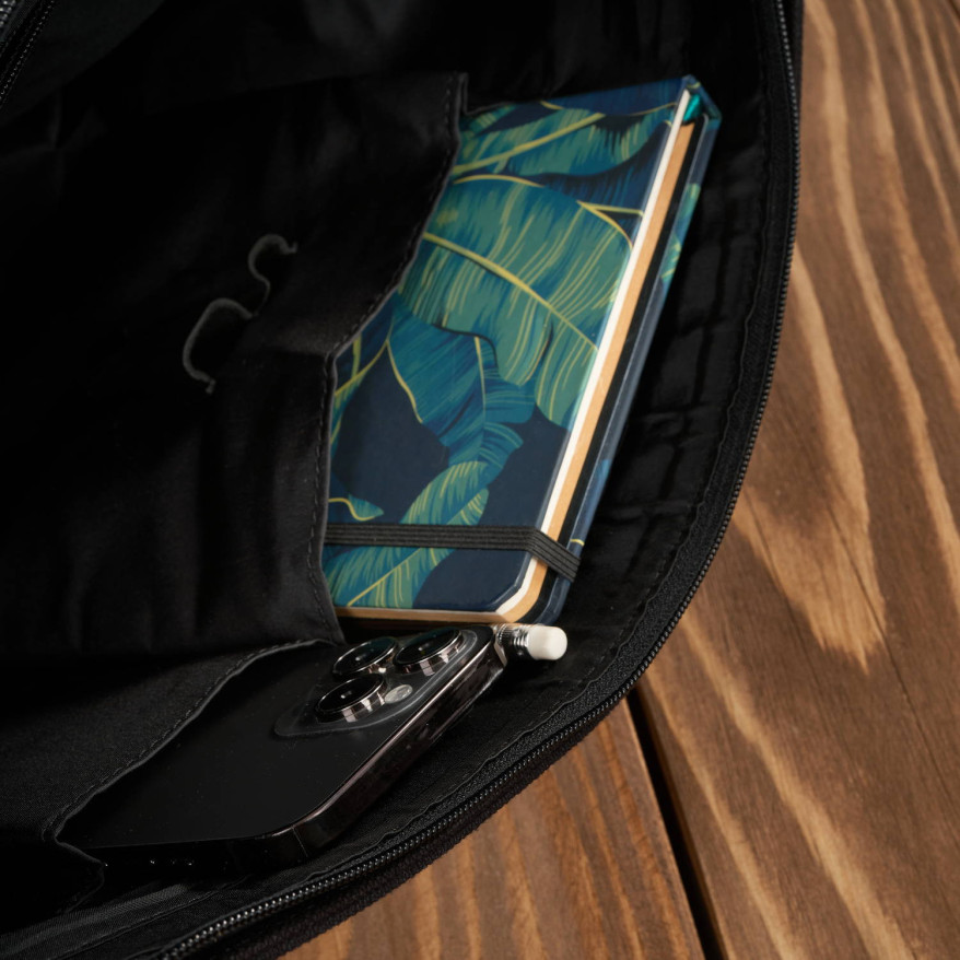 Zestaw prezentowy dla niego: portfel męski i torba na ramię ZUP-06-BL