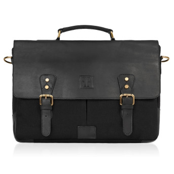 Zestaw prezentowy dla niego: portfel męski i torba na ramię ZUP-06-BL