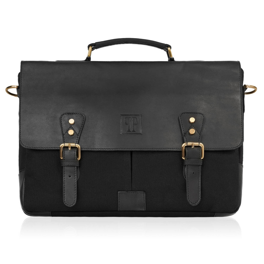 Zestaw prezentowy dla niego: portfel męski i torba na ramię ZUP-06-BL