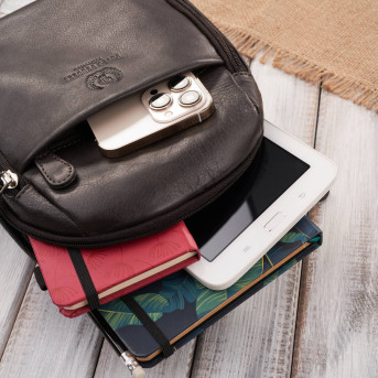 Plecak damski skórzany miejski mały brązowy Paolo Peruzzi SI-40-BR