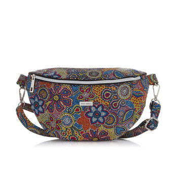 Nerka damska skórzana i torebka damska w kwiaty zestaw prezentowy Paolo Peruzzi ZUP-130