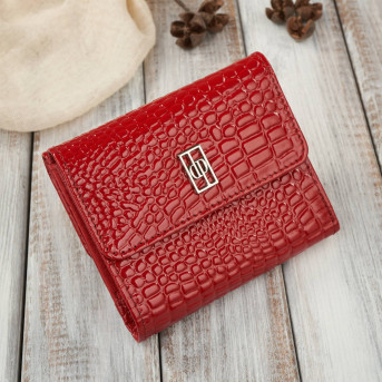 Portfel damski skórzany mały RFID Paolo Peruzzi portfel damski czerwony