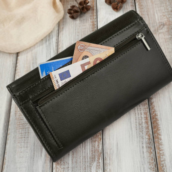 Klasyczny portfel damski skórzany Paolo Peruzzi portfel damski duży RFID AL-07