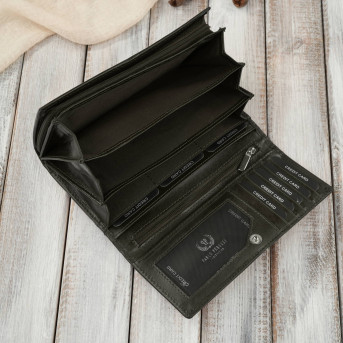 Klasyczny portfel damski skórzany Paolo Peruzzi portfel damski duży RFID AL-07