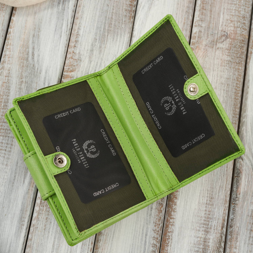 Portfel damski skórzany średni czarny z zabezpieczeniem RFID