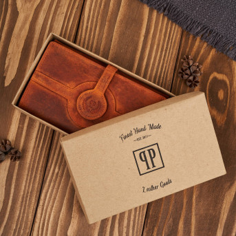 Portfel damski duży podwójny Paolo Peruzzi portfel damski skóra naturalna T-134