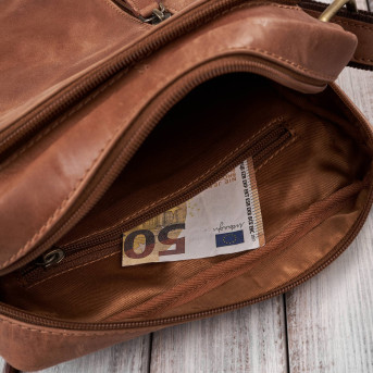 Listonoszka męska skórzana Paolo Peruzzi torba męska na ramię czarna AY-04-HCG