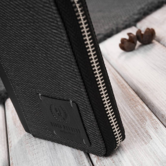 Portfel męski pionowy na zamek AY-06-BL i torba męska skórzana na ramię AY-01-BL zestaw upominkowy Paolo Peruzzi ZUP-138