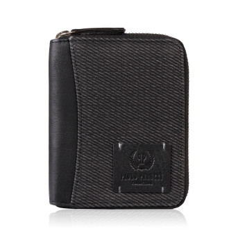 Portfel męski pionowy na zamek AY-06-BL i torba męska skórzana na ramię AY-01-BL zestaw upominkowy Paolo Peruzzi ZUP-138