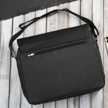 Portfel męski skórzany na zamek AY-07 i torba męska na ramię AY-02 zestaw upominkowy Paolo Peruzzi ZUP-139