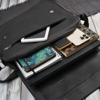 Portfel męski skórzany na zamek AY-07 i torba męska na ramię AY-02 zestaw upominkowy Paolo Peruzzi ZUP-139