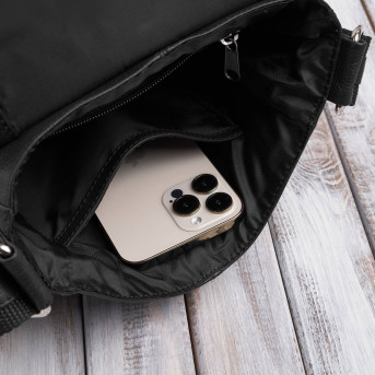 Listonoszka męska retro vintage ze skóry naturalnej czarna Paolo Peruzzi E-32-BL