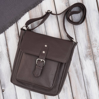 Listonoszka męska retro vintage ze skóry naturalnej czarna Paolo Peruzzi E-32-BR