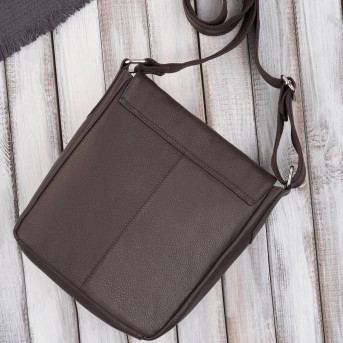 Listonoszka męska retro vintage ze skóry naturalnej czarna Paolo Peruzzi E-32-BR