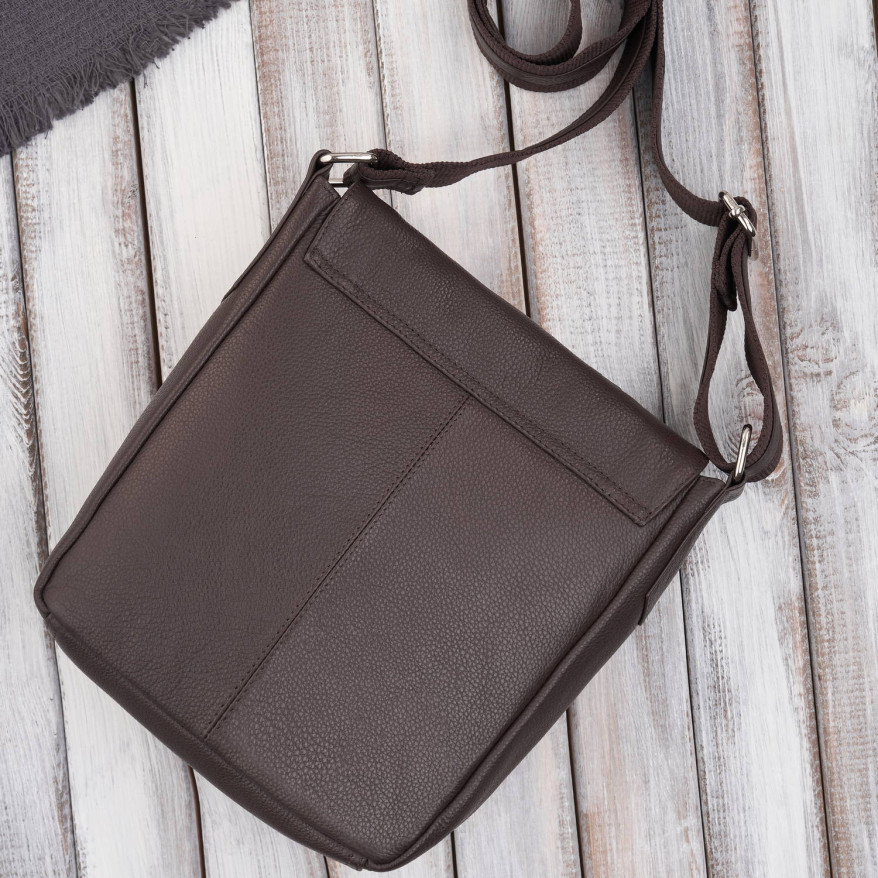 Listonoszka męska retro vintage ze skóry naturalnej czarna Paolo Peruzzi E-32-BR