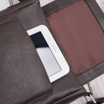 Listonoszka męska retro vintage ze skóry naturalnej czarna Paolo Peruzzi E-32-BR