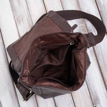 Listonoszka męska klasyczna ze skóry naturalnej czarna Paolo Peruzzi E-31-BR