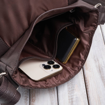 Listonoszka męska klasyczna ze skóry naturalnej czarna Paolo Peruzzi E-31-BR