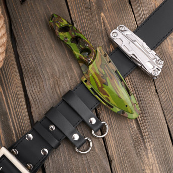 Wojskowy pasek męski skórzany wytrzymały Paolo Peruzzi PG-06-BL-120